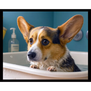 Corgi in Bath