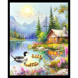 Family by the Cabin