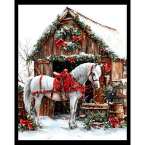 Festive Holiday Stable