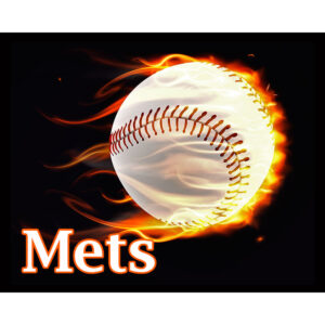 Flaming Baseball Mets