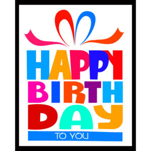 Happy Birthday (Colorful)