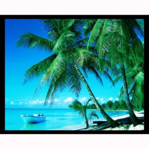 Palm Trees and Boat