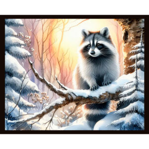 Snowy Raccoon