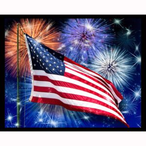 USA Flag Fireworks